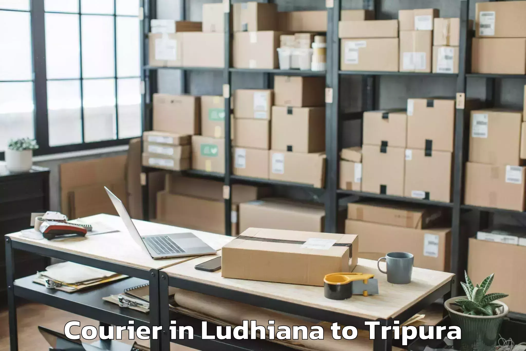 Trusted Ludhiana to Teliamura Courier